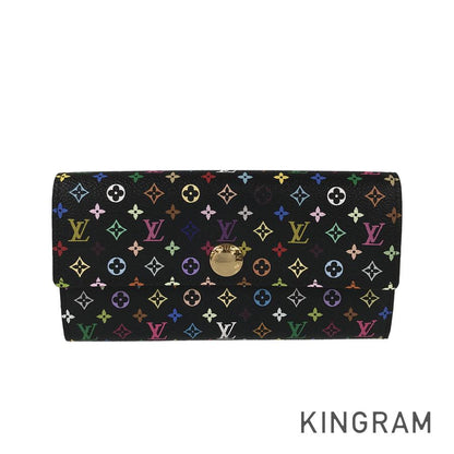 LOUIS VUITTON Multi Colored Portefeuille Sarah M93748 Long wallet Folding cover lid