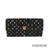 LOUIS VUITTON Multi Colored Portefeuille Sarah M93748 Long wallet Folding cover lid