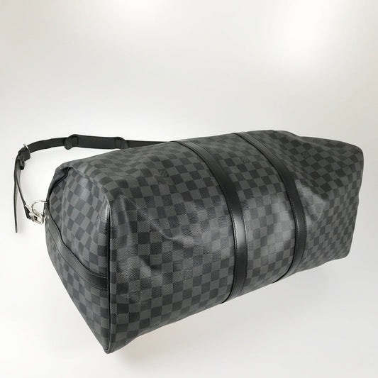 LOUIS VUITTON Damier Graphite Keepall Bandouliere 55 N41413 Boston bag