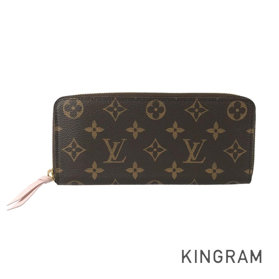 LOUIS VUITTON Monogram Portefeuille Clemence M61298 Long wallet Round zipper