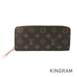 LOUIS VUITTON Monogram Portefeuille Clemence M61298 Long wallet Round zipper
