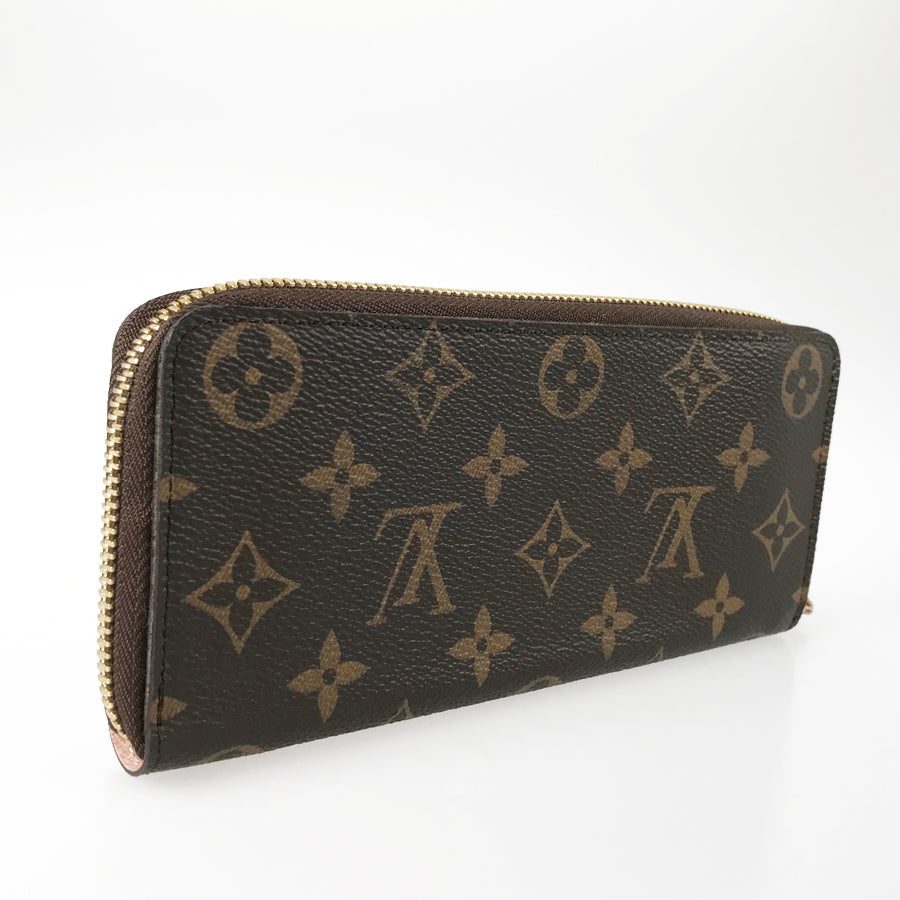 LOUIS VUITTON Monogram Portefeuille Clemence M61298 Long wallet Round zipper