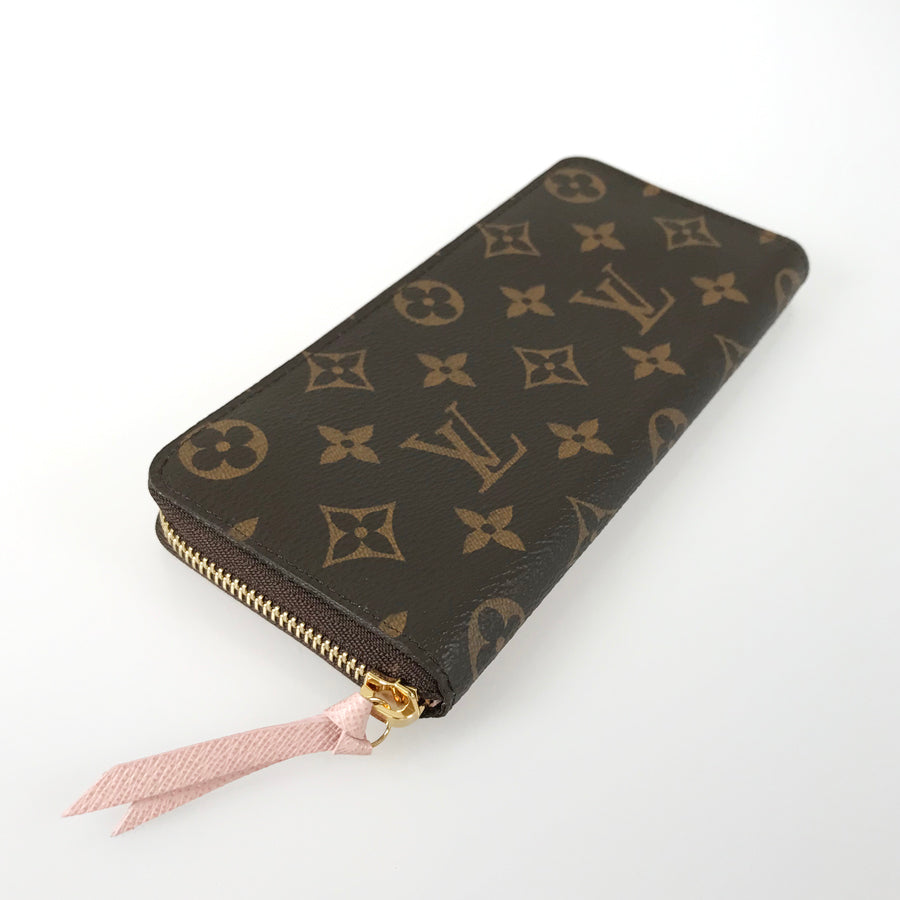 LOUIS VUITTON Monogram Portefeuille Clemence M61298 Long wallet Round zipper