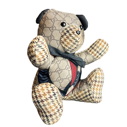 GG Logo   Silk Scarf Tender Teddy Bear
