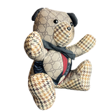 GG Logo   Silk Scarf Tender Teddy Bear