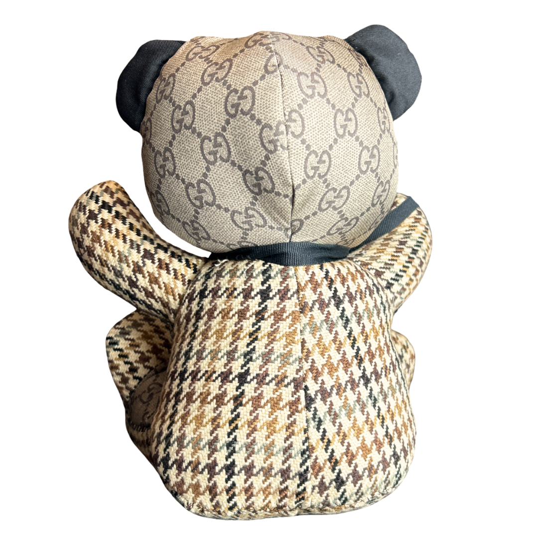 GG Logo   Silk Scarf Tender Teddy Bear