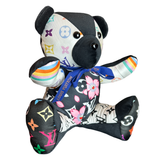 LV Monogram   Silk Scarf Tender Teddy Bear