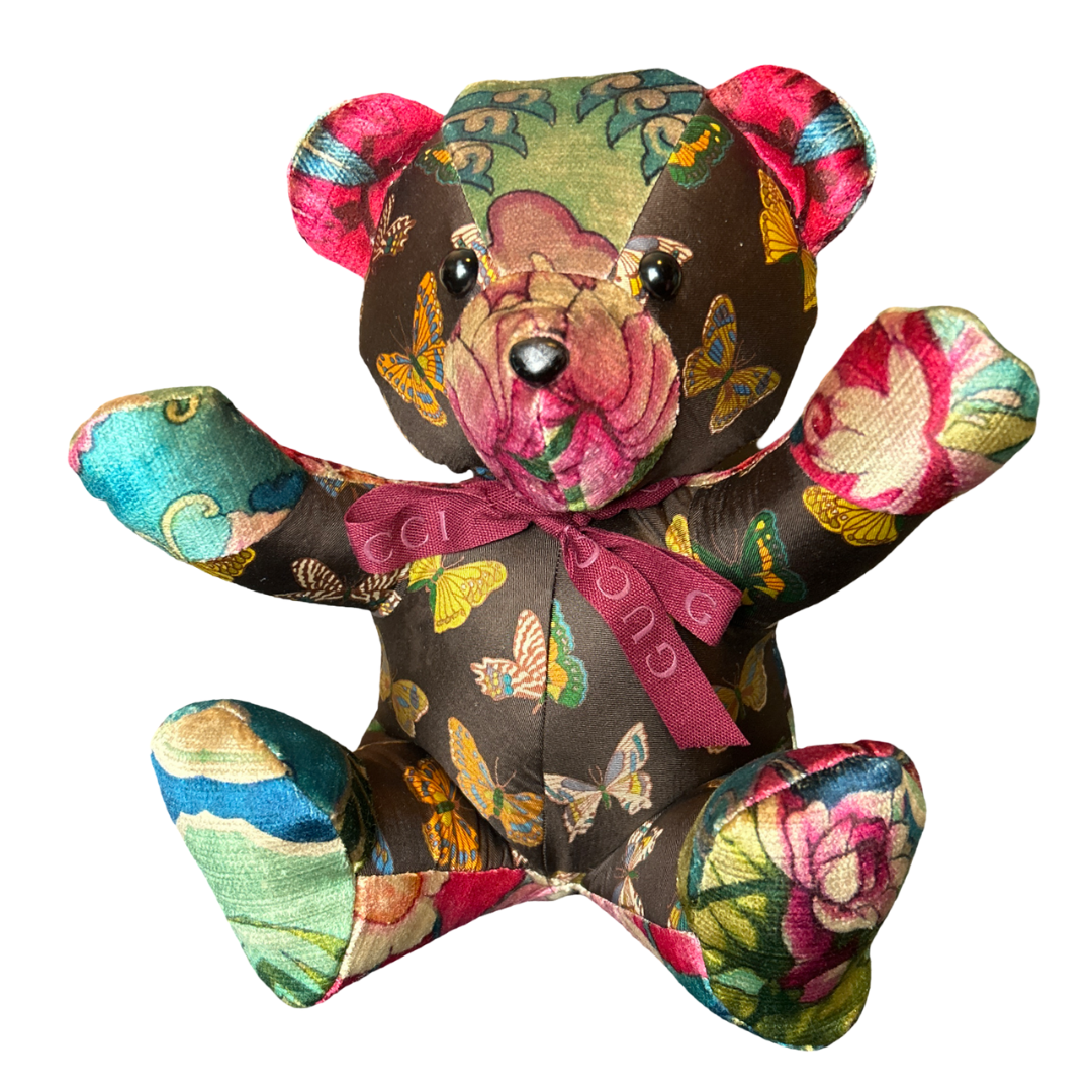 Farfalle   Silk Scarf Tender Teddy Bear