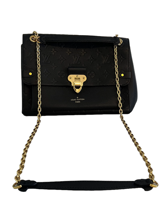 Louis Vuitton Vavin MM, Black Empreinte Leather