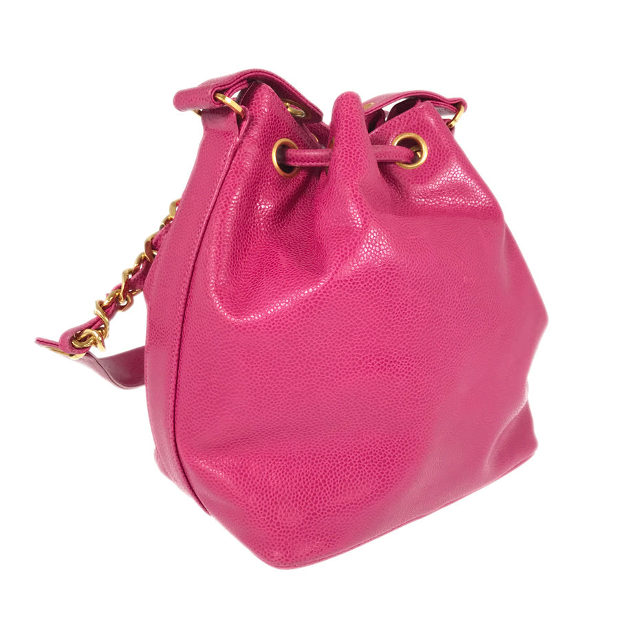 CHANEL Caviar skin Shoulder Bag