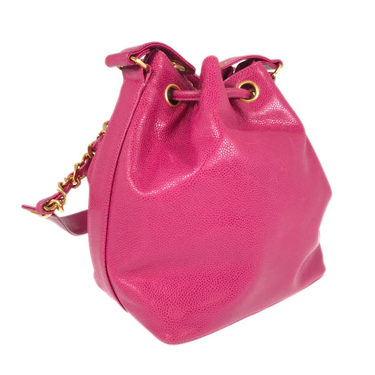 CHANEL Caviar skin Shoulder Bag