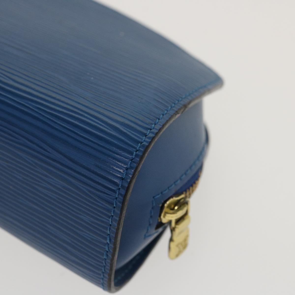 LOUIS VUITTON Epi Dauphine PM Pouch Blue M48445 LV Auth ti1020