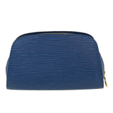 LOUIS VUITTON Epi Dauphine PM Pouch Blue M48445 LV Auth ti1020
