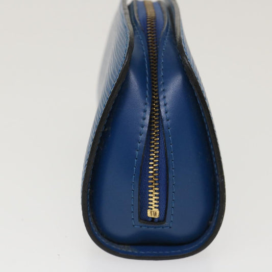 LOUIS VUITTON Epi Dauphine PM Pouch Blue M48445 LV Auth ti1020