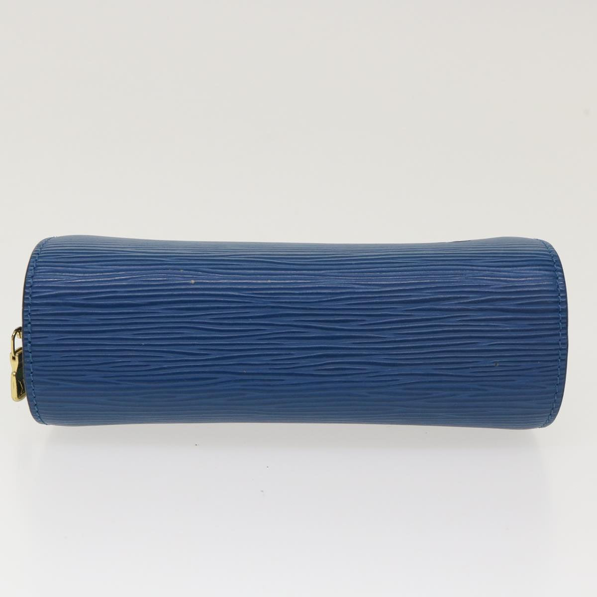 LOUIS VUITTON Epi Dauphine PM Pouch Blue M48445 LV Auth ti1020