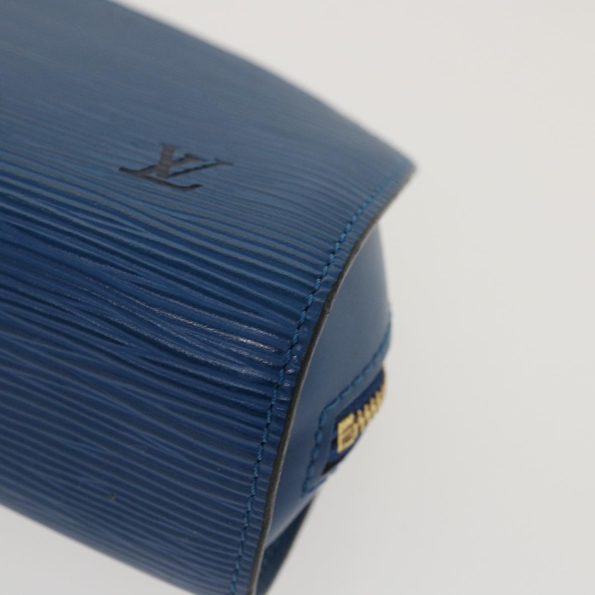LOUIS VUITTON Epi Dauphine PM Pouch Blue M48445 LV Auth ti1020