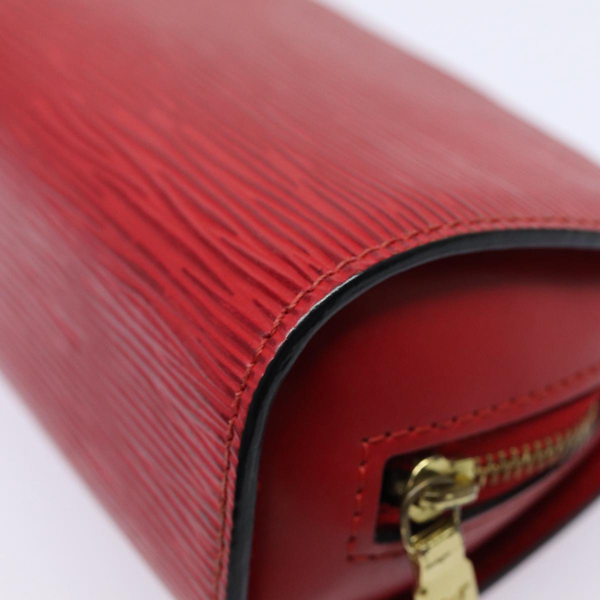 LOUIS VUITTON Epi Dauphine PM Pouch Castilian Red M48447 LV Auth ti2011