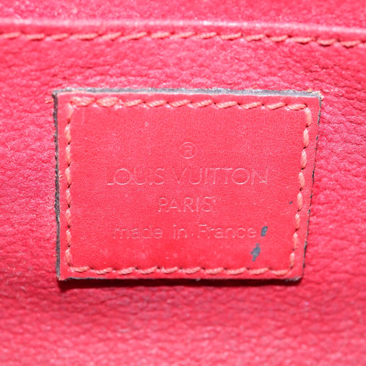 LOUIS VUITTON Epi Dauphine PM Pouch Castilian Red M48447 LV Auth ti2011