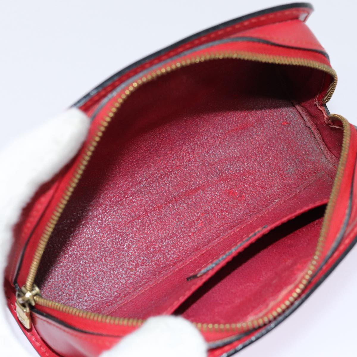 LOUIS VUITTON Epi Dauphine PM Pouch Castilian Red M48447 LV Auth ti2011