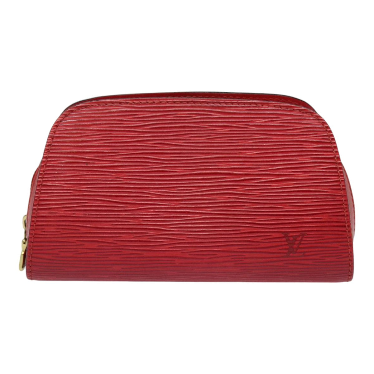 LOUIS VUITTON Epi Dauphine PM Pouch Castilian Red M48447 LV Auth ti2011