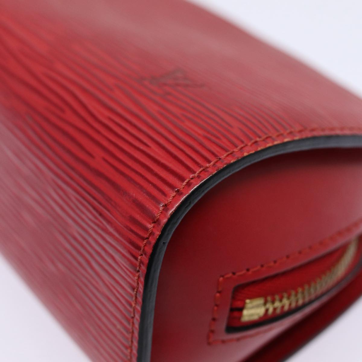 LOUIS VUITTON Epi Dauphine PM Pouch Castilian Red M48447 LV Auth ti2011