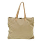 FENDI Zucchino Canvas Shoulder Bag Beige  ti732