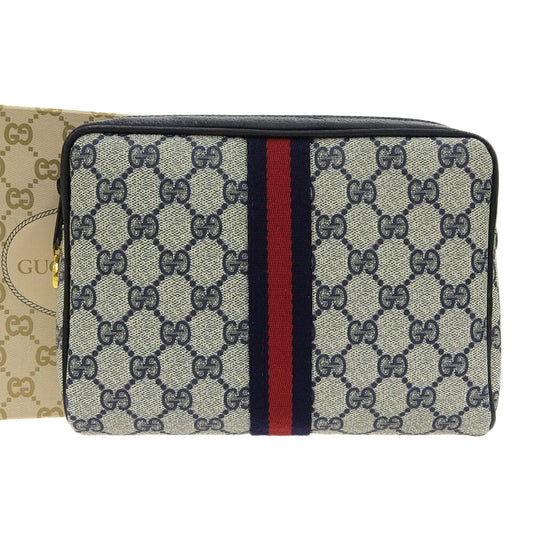 Gucci Sherry Line Pouch Navy