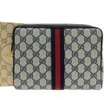 Gucci Sherry Line Pouch Navy