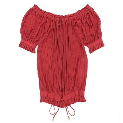 Gucci Gathered Red Top XS
