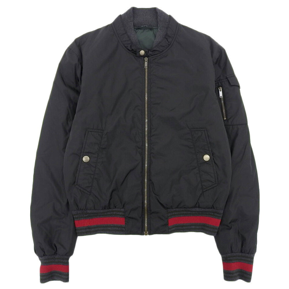 Gucci Nylon Flight Jacket Black