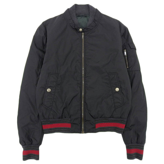 Gucci Nylon Flight Jacket Black
