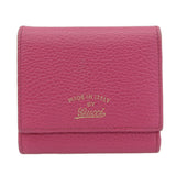 Gucci Pink Leather Trifold Wallet