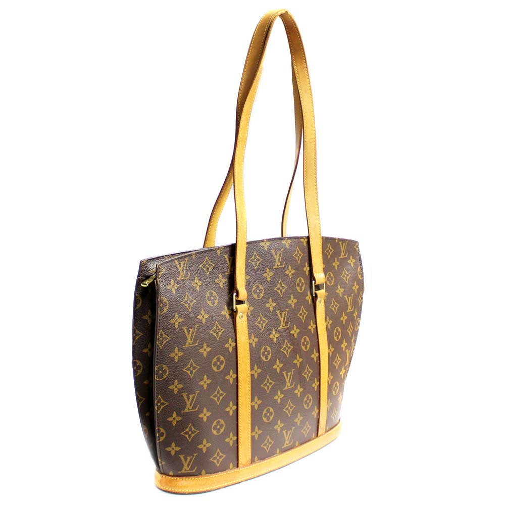 Louis Vuitton Monogram Babylon Shoulder Tote Bag Brown