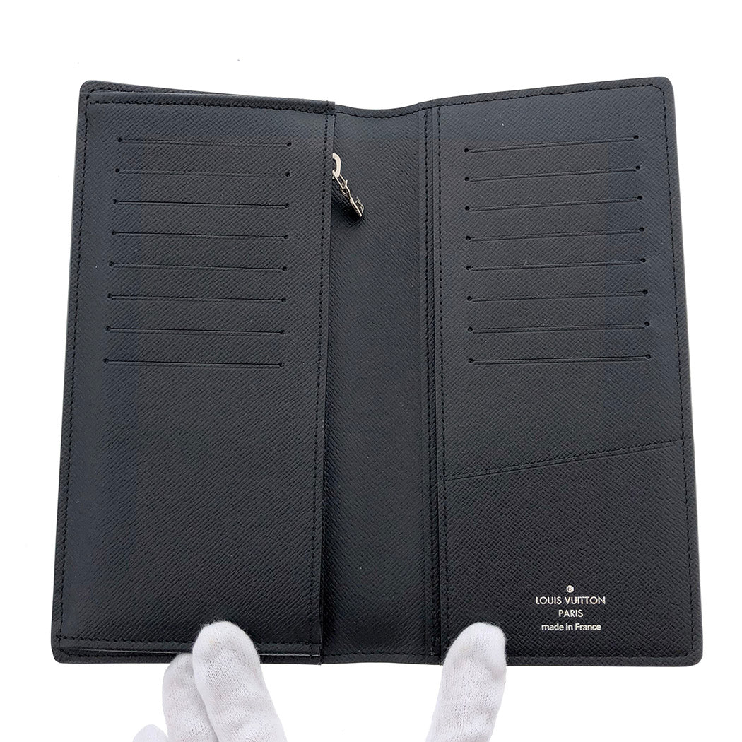 Louis Vuitton Portefeuille Brother Epi Bifold Long Wallet Noir Black