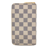 Louis Vuitton Zippy Compact Wallet Damier Azur Bifold Round Zipper