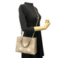 Louis Vuitton On The Go PM Monogram Implant 2way Tourtrell Creme Beige Shoulder Bag