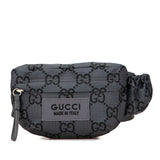 Gucci GG Nylon Leather Waist Bag