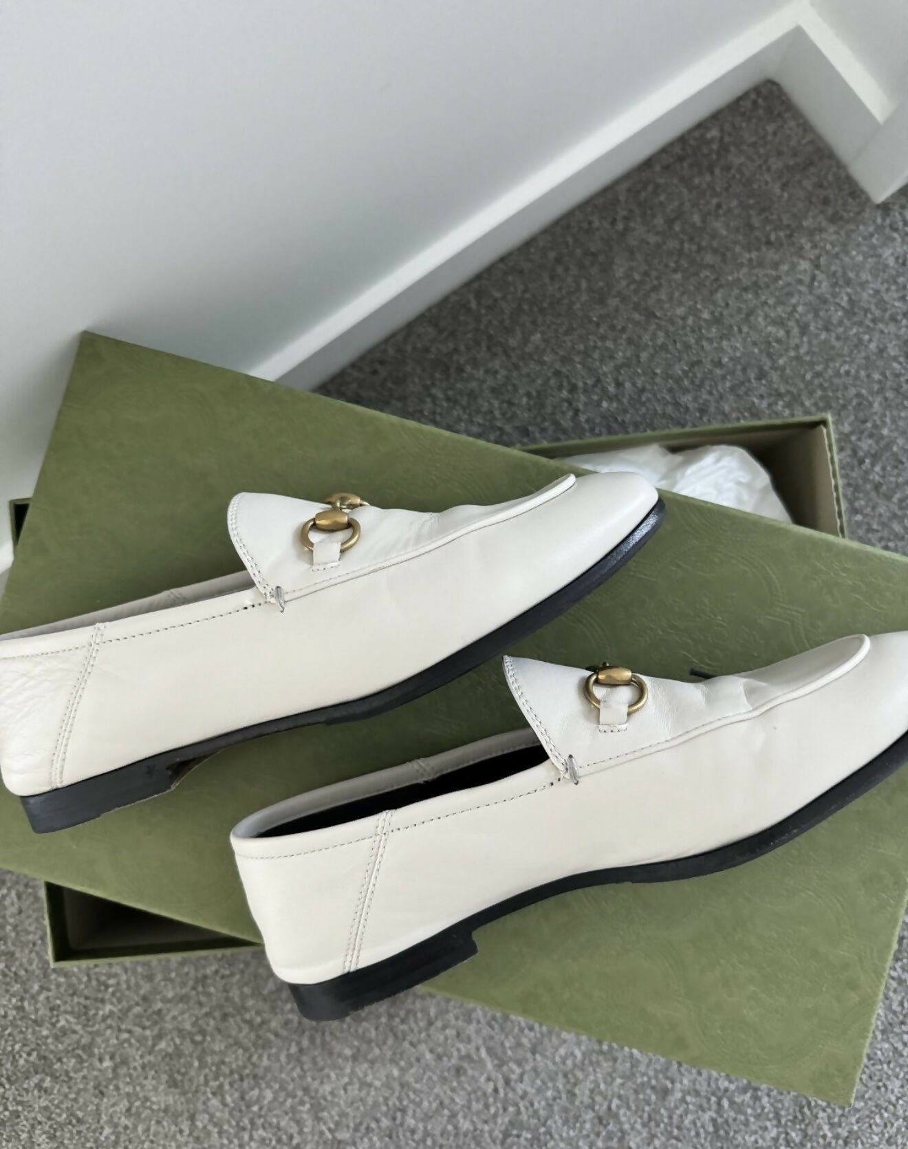 Gucci Leather Horsebit Loafer Size 36