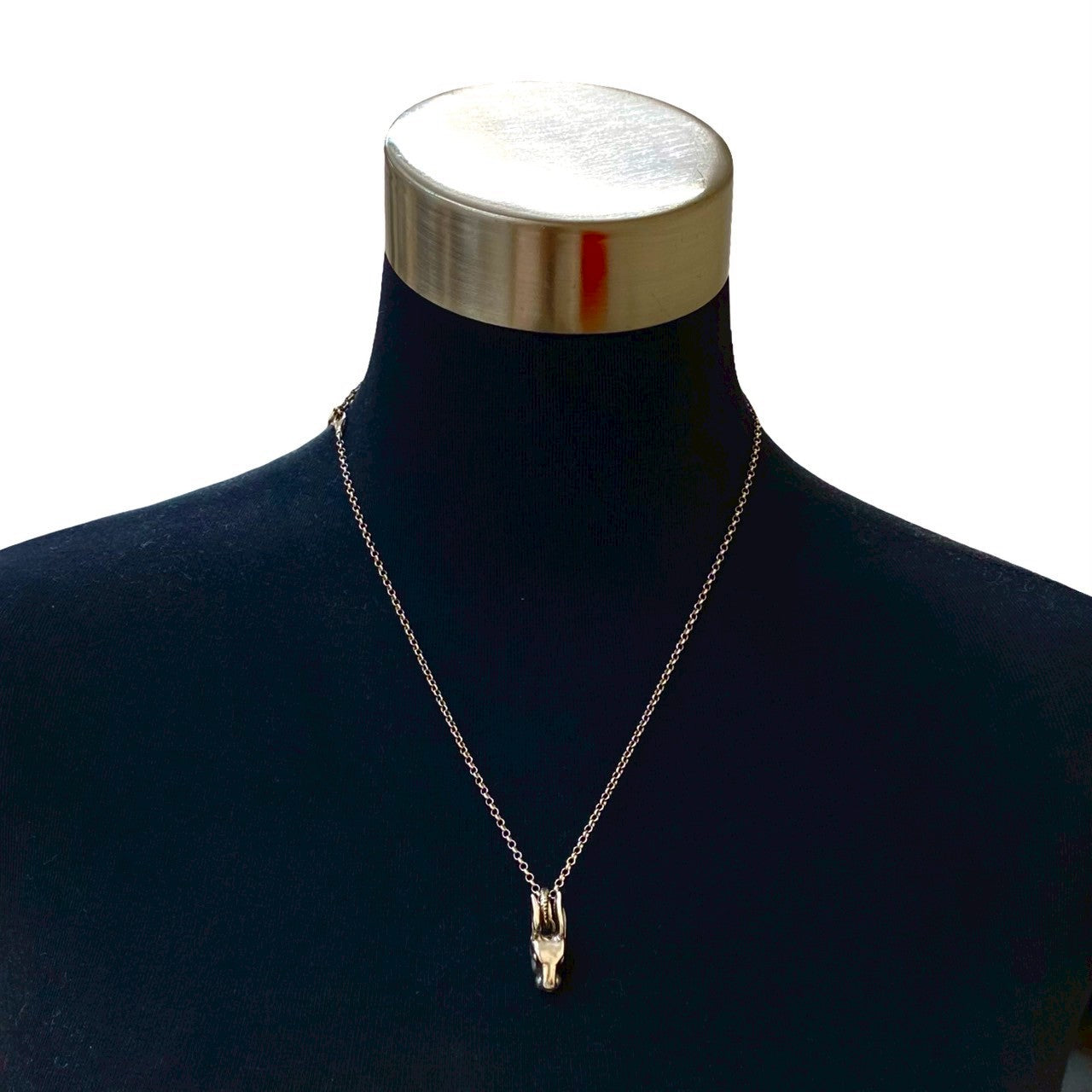Gucci Anger Forest Rabbit Head Silver 925 Necklace