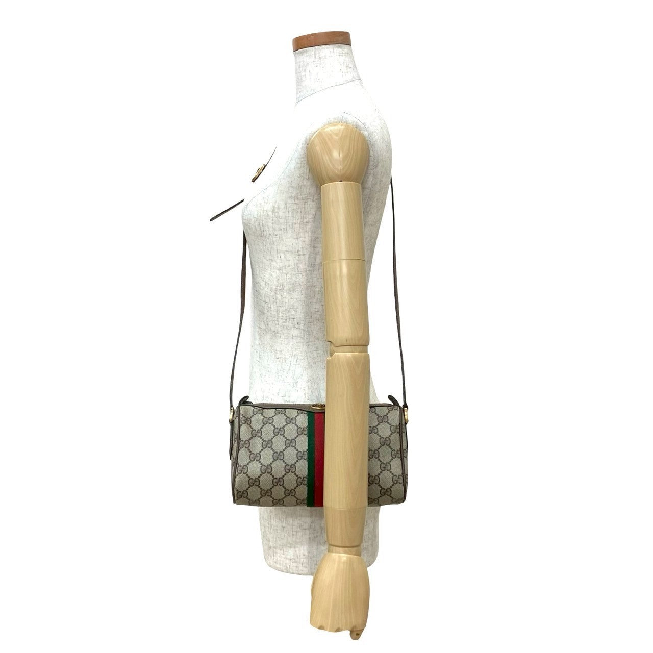 Gucci GG Logo PVC Leather Shoulder Bag