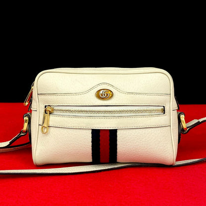 Gucci Ophidia Leather Mini Shoulder Bag