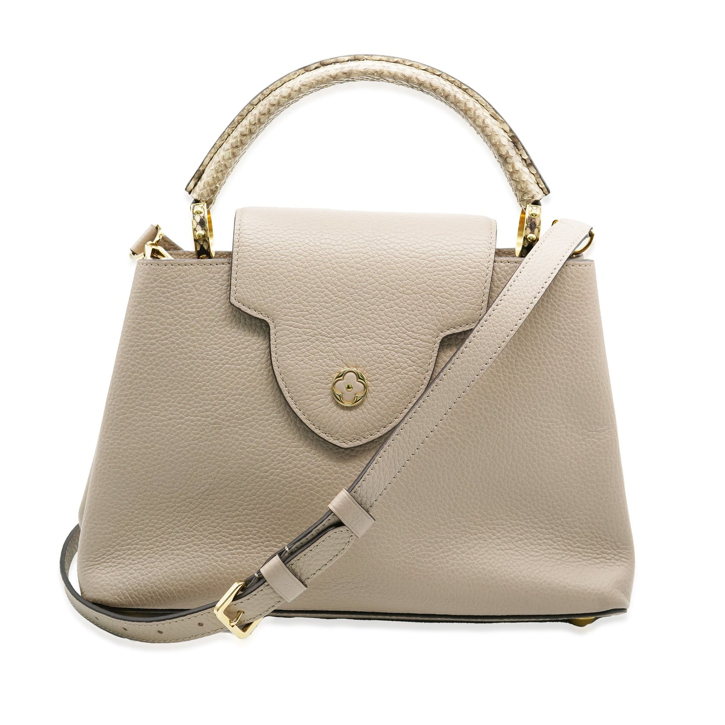 Louis Vuitton Galet Python Taurillon Capucines MM