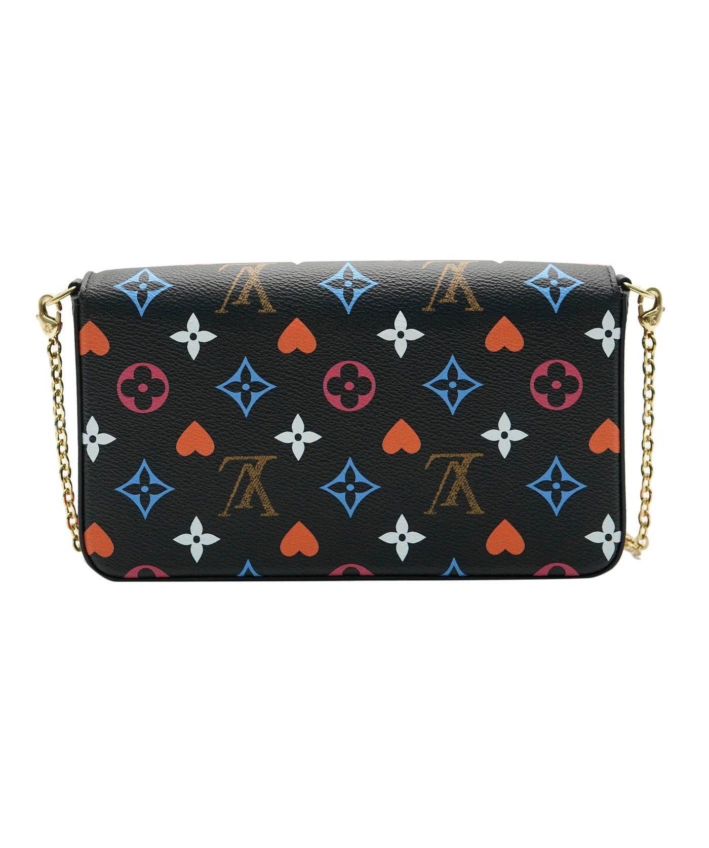 Louis Vuitton Black Multicolor Monogram Canvas Game On Felicie Pochette