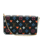Louis Vuitton Black Multicolor Monogram Canvas Game On Felicie Pochette