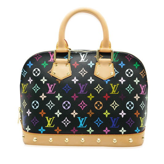 Louis Vuitton Black Multicolore Monogram Canvas Alma PM
