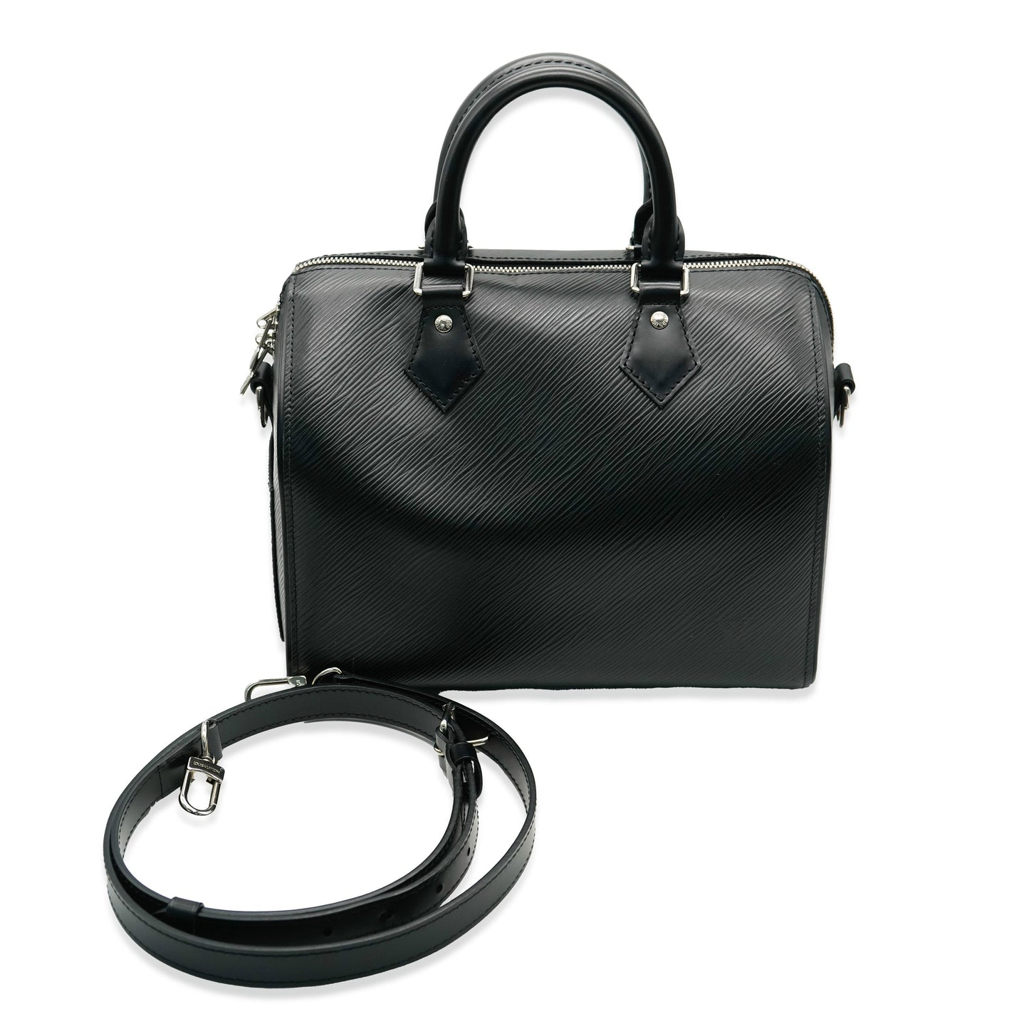 Louis Vuitton Black Epi Speedy Bandouliere 25