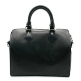Louis Vuitton Black Epi Speedy Bandouliere 25