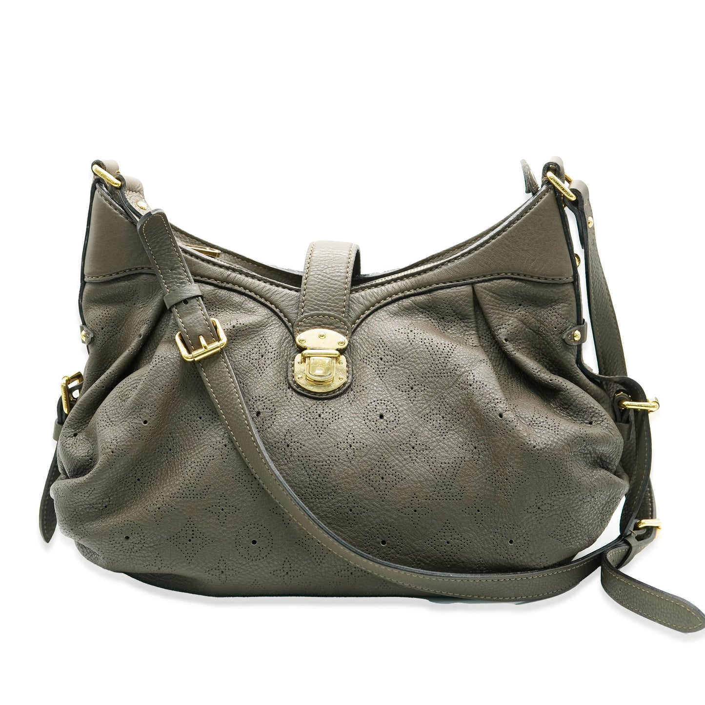 Louis Vuitton Gris Elephant Mahina XS Hobo