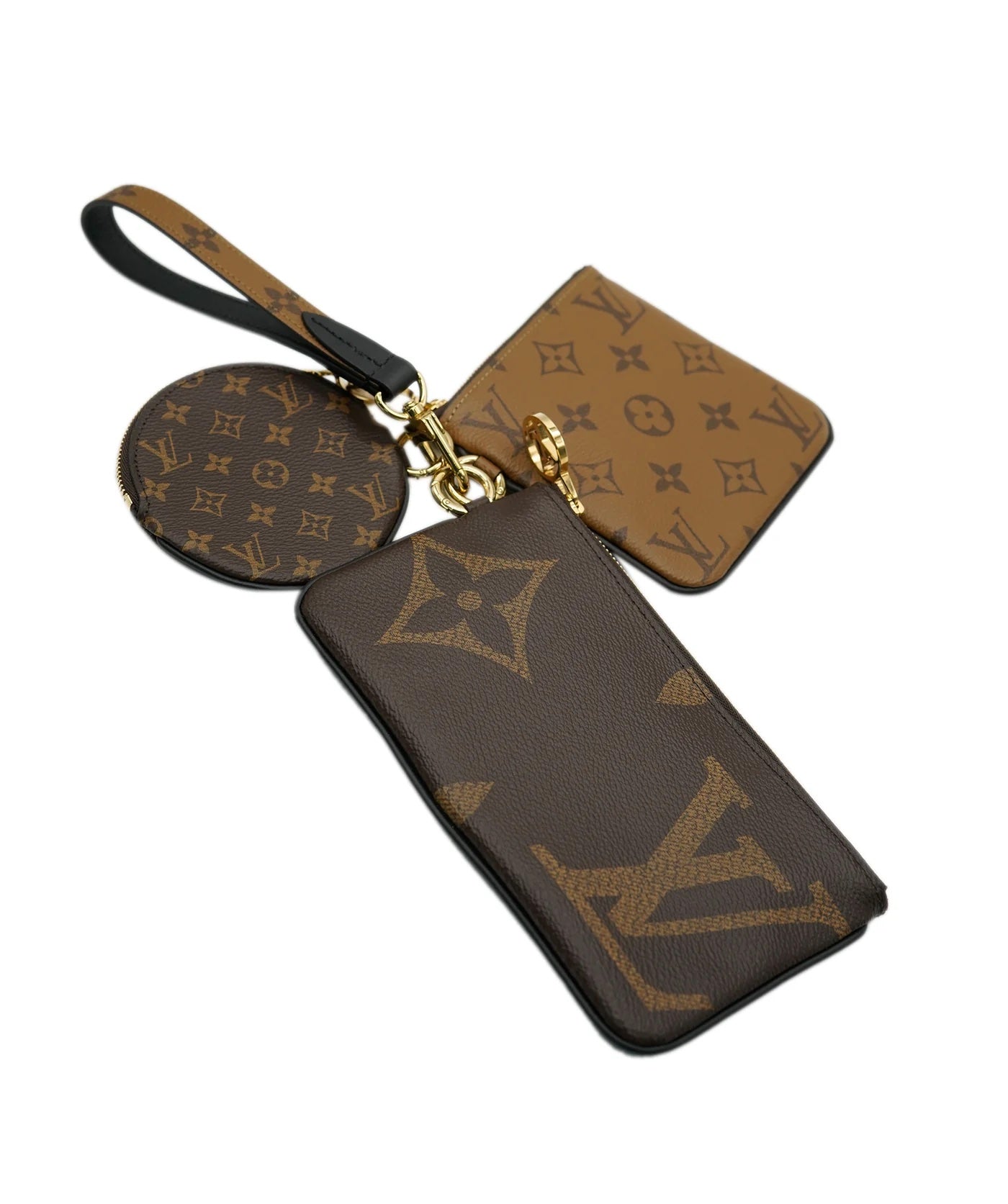 Louis Vuitton Reverse Monogram Giant Canvas Trio Pouch