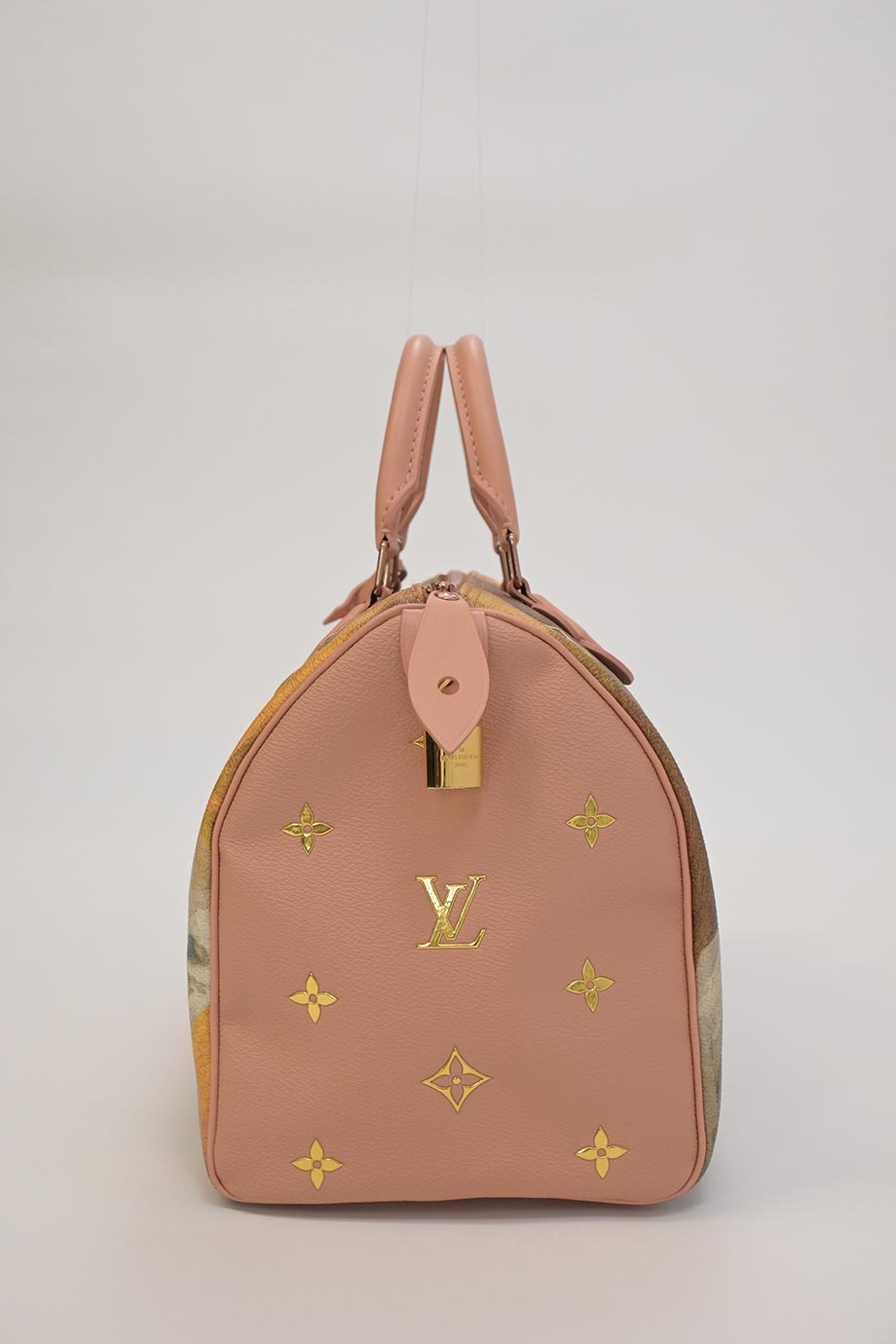 LOUIS VUITTON x Jeff Koons Masters Collection Fragonard blush printed canvas and leather Speedy bag